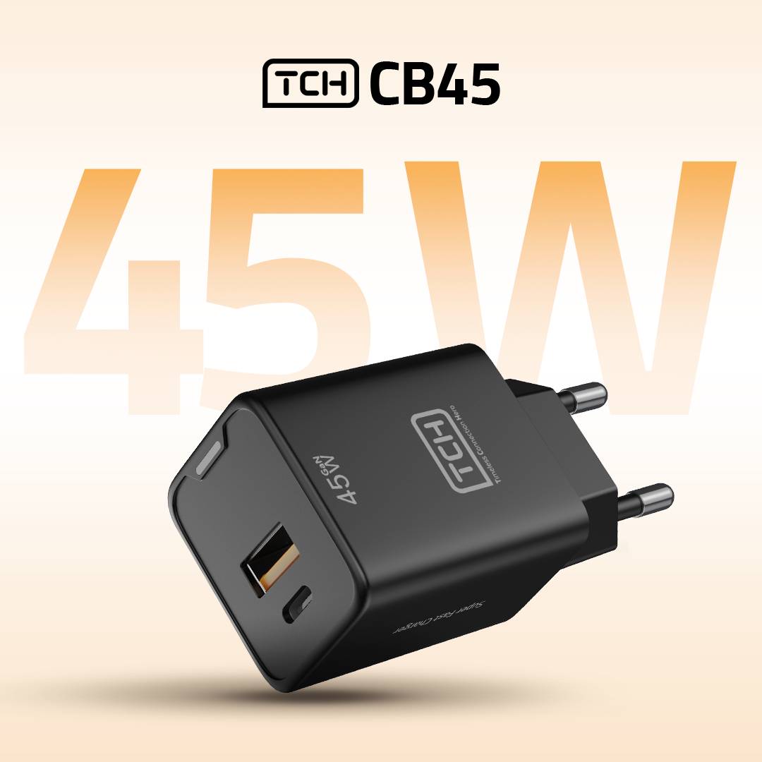 شارژر دیواری 45وات TCH مدل CB45